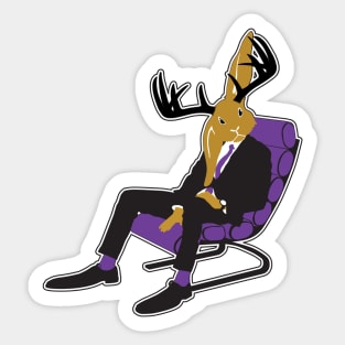 Listen Up Jackalope Sticker